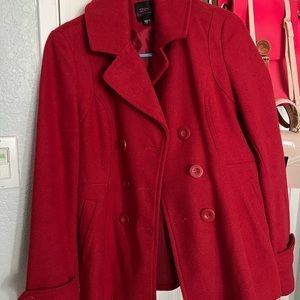 Bebe red jacket